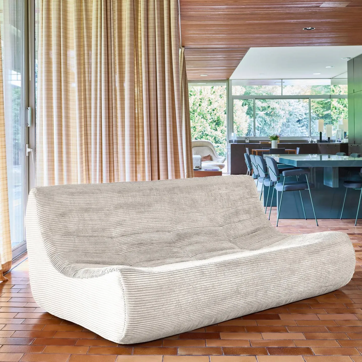 3-Sitzer Sofa mit Cordbezug