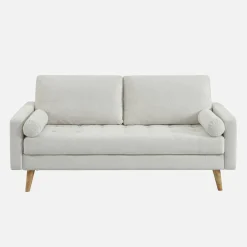 3-Sitzer Sofa mit kapitoniertem Chenille-Bezug