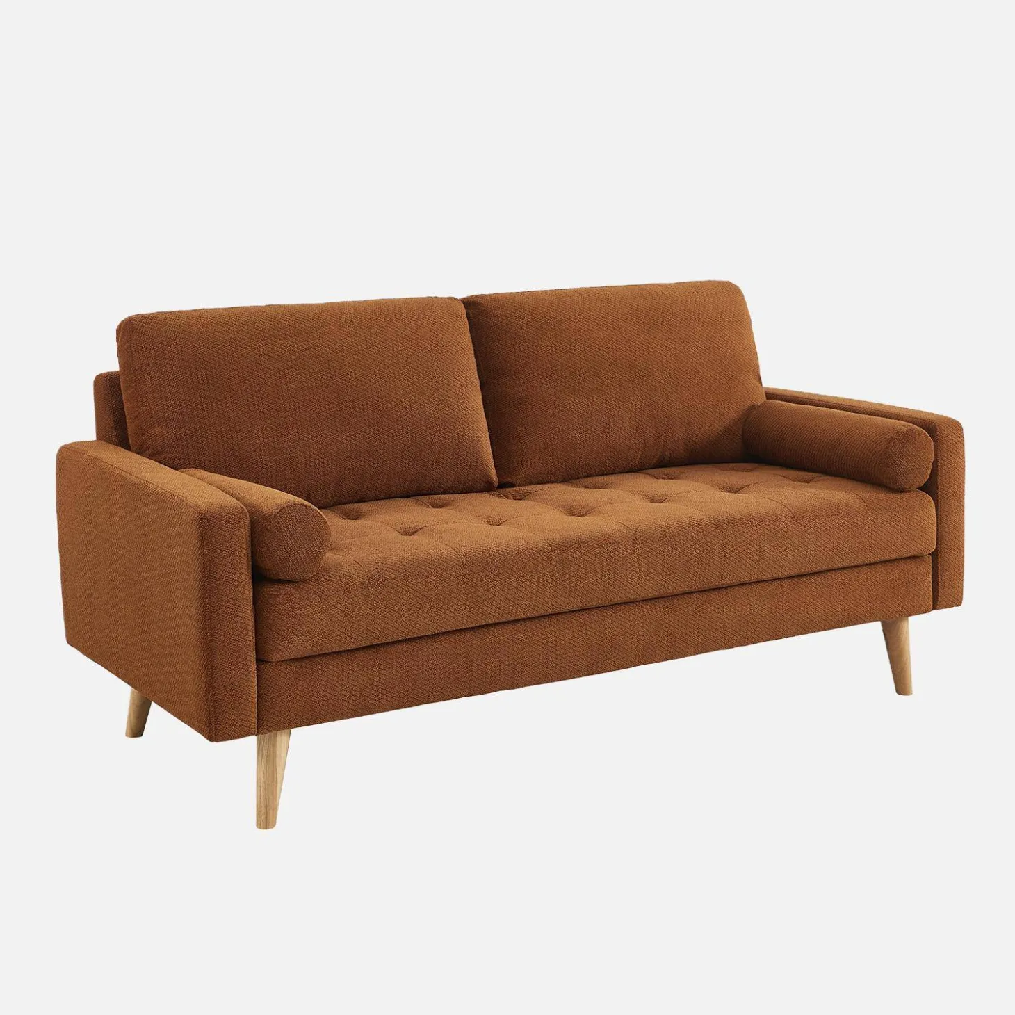 3-Sitzer Sofa mit kapitoniertem Chenille-Bezug
