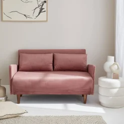 2-Sitzer-Sofa mit Samtbezug