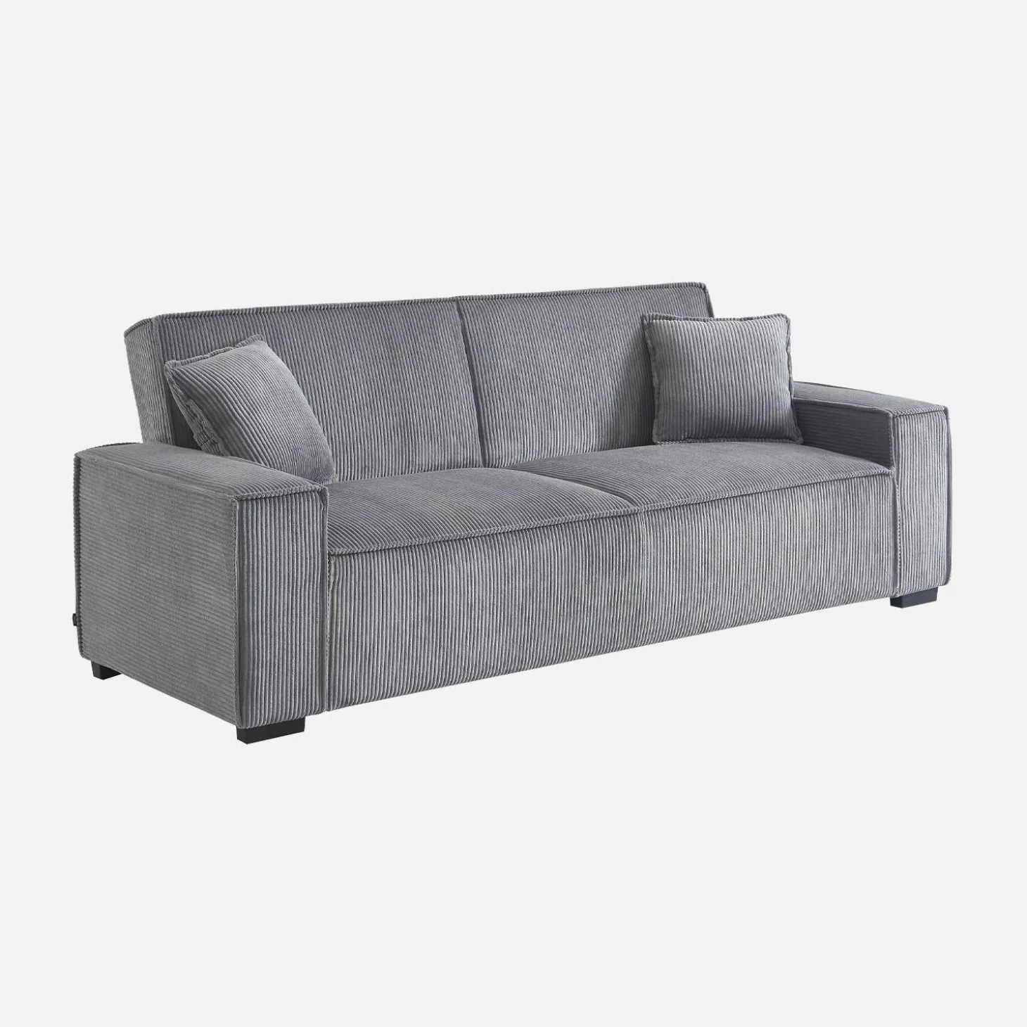 3-Sitzer-Sofa mit Schlaffunktion und Cordbezug