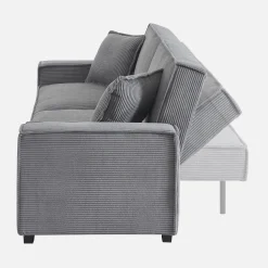 3-Sitzer-Sofa mit Schlaffunktion und Cordbezug