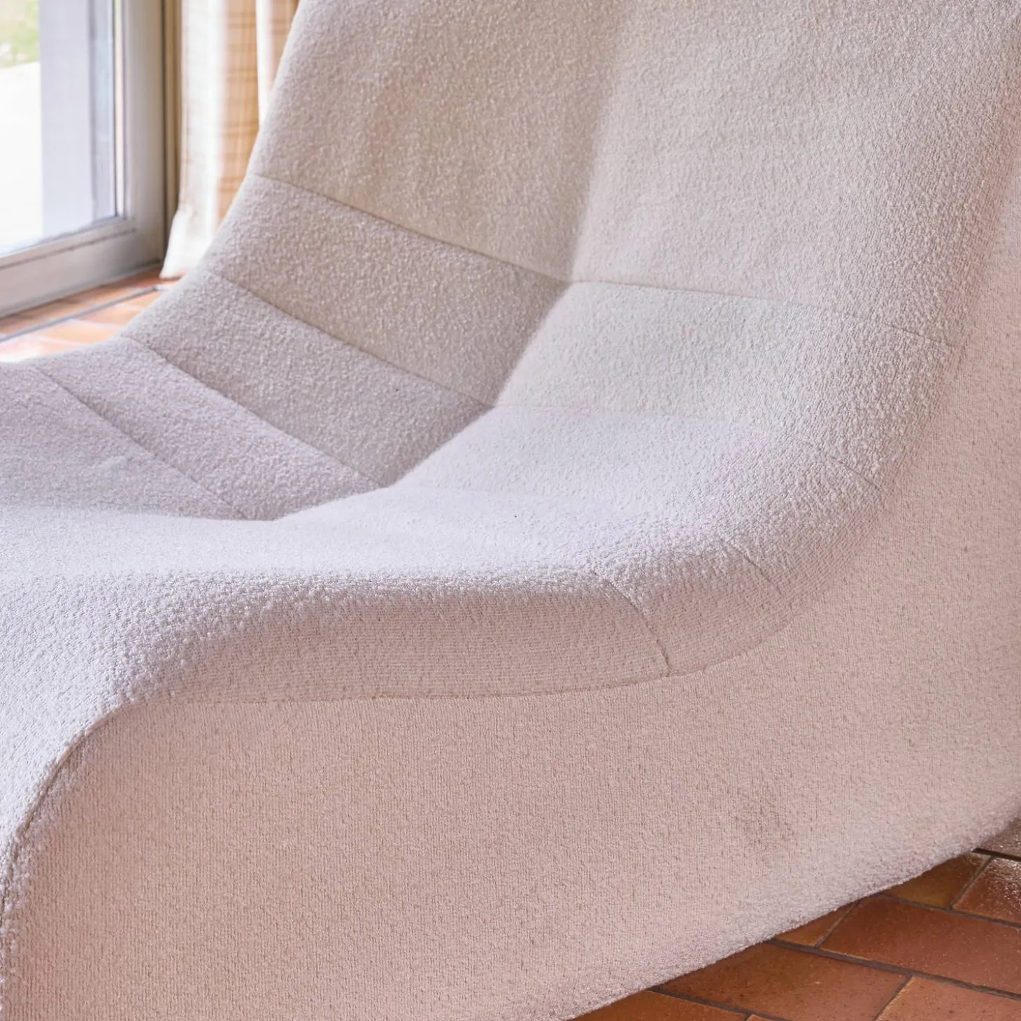 3-Sitzer Sofa mit strukturiertem Bouclé-Bezug