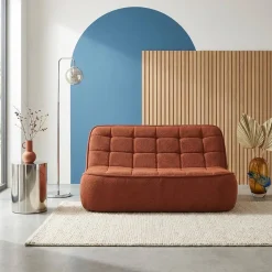 2-Sitzer Sofa mit strukturiertem Bouclé-Bezug