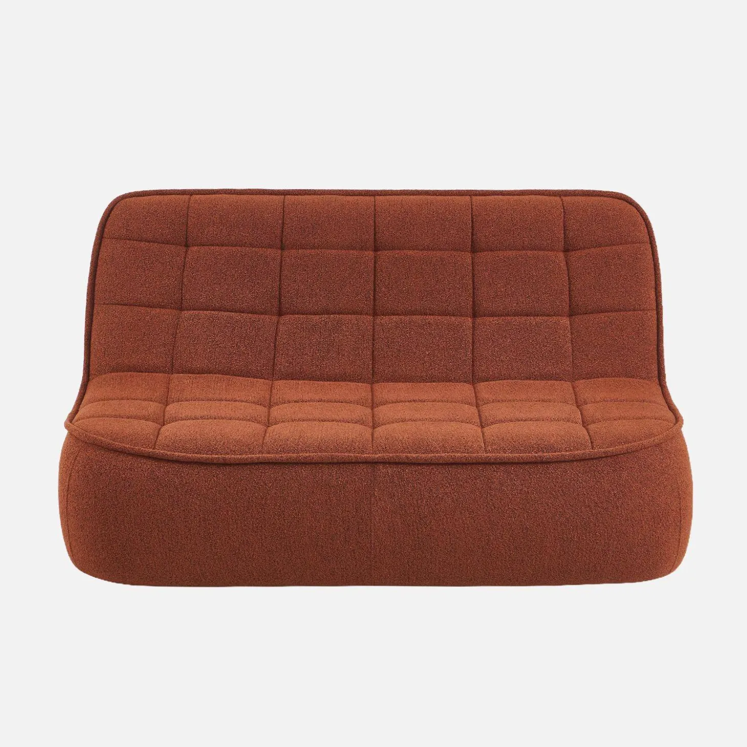 2-Sitzer Sofa mit strukturiertem Bouclé-Bezug