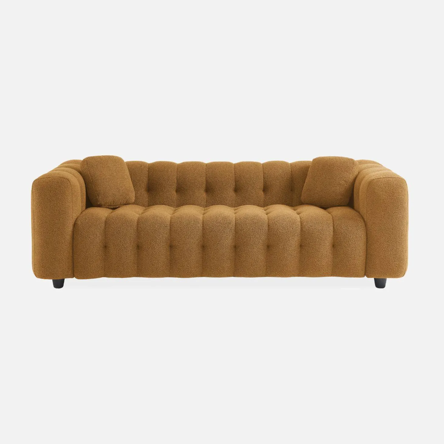 3-Sitzer-Sofa mit strukturiertem und kapitoniertem Bouclé-Bezug