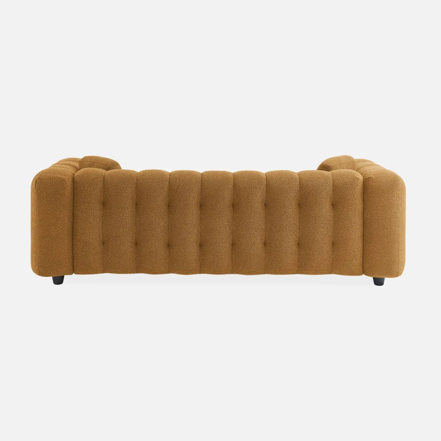 3-Sitzer-Sofa mit strukturiertem und kapitoniertem Bouclé-Bezug
