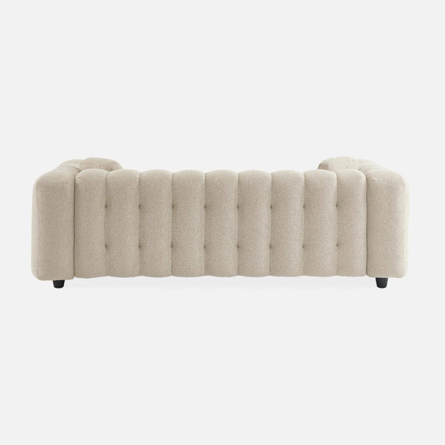 3-Sitzer-Sofa mit strukturiertem und kapitoniertem Bouclé-Bezug