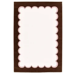Teppich für Innenräume, rosa und braun