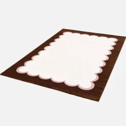 Teppich für Innenräume, rosa und braun