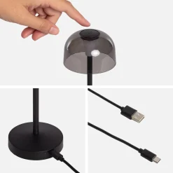 Tischlampe aus Metall für In-/Outdoor H19cm