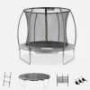 Trampolin 250cm internes Sicherheitsnetz und Komplettkit