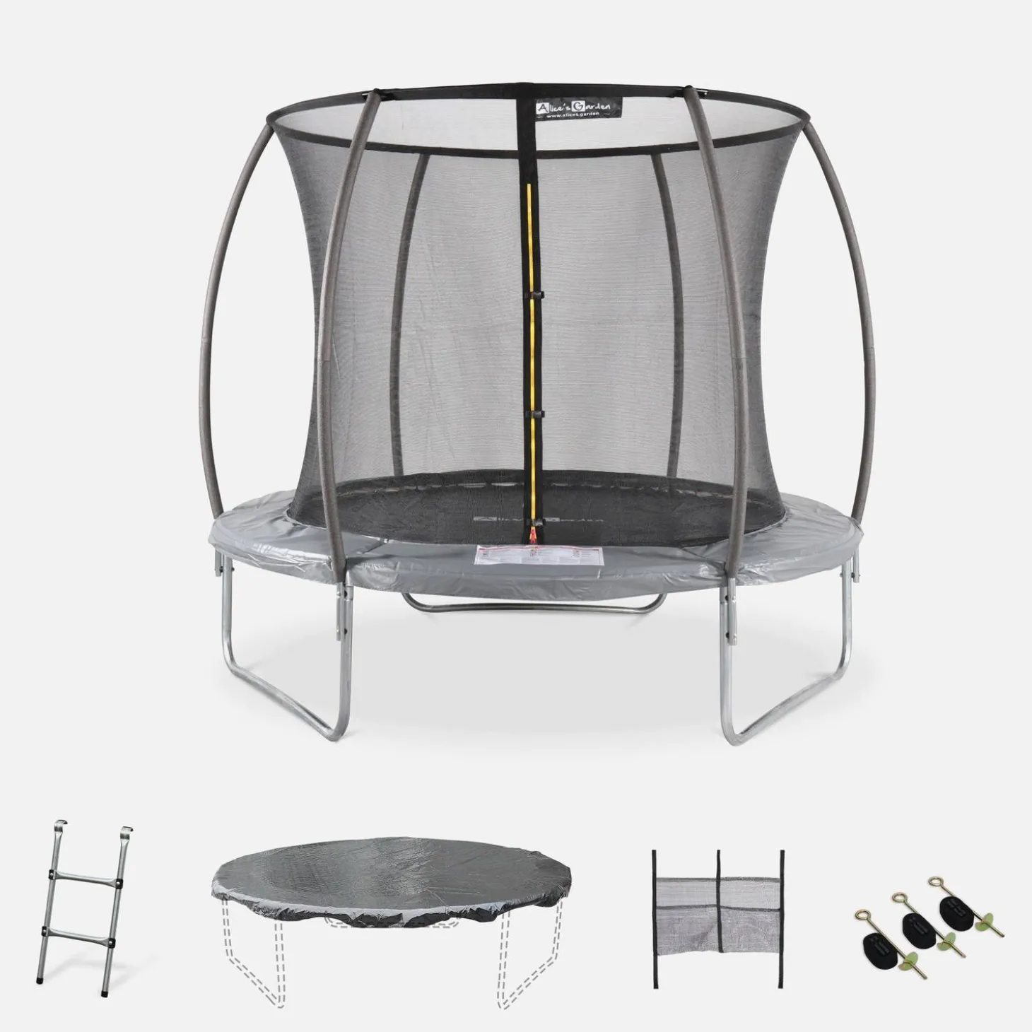Trampolin 250cm internes Sicherheitsnetz und Komplettkit