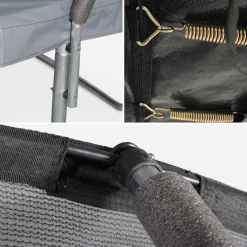 Trampolin 250cm internes Sicherheitsnetz und Komplettkit