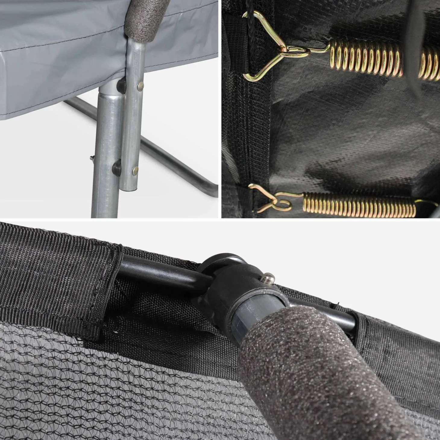 Trampolin 250cm internes Sicherheitsnetz und Komplettkit