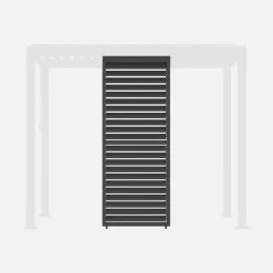 Verstellbare Lamellenwand 100cm für Pergola Triomphe 3x3m V2 3x4m 3x6m
