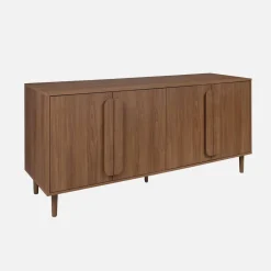 Vintage-Sideboard im Holzlook mit 4 Türen, 160 cm