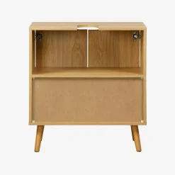 Vintage-Waschbeckenunterschrank mit Holzoptik