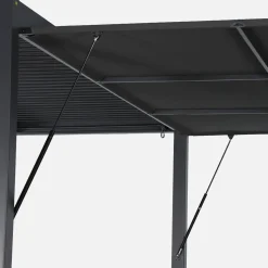 Vordach 4m für Pergola Palace Aluminium und Textilene