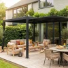 Vordach 3m für Pergola Palace Aluminium und Textilene