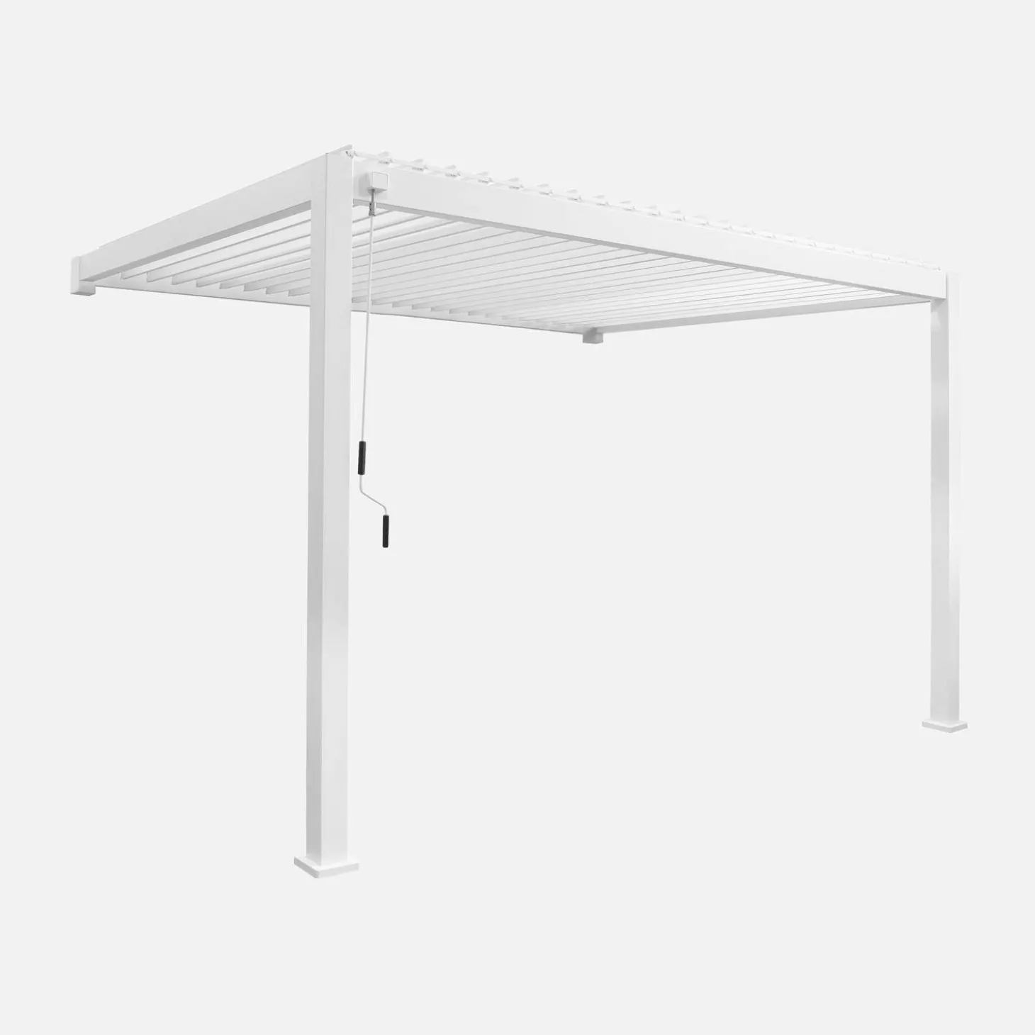 Wand Pergola mit Lamellendach 3x4m Triomphe