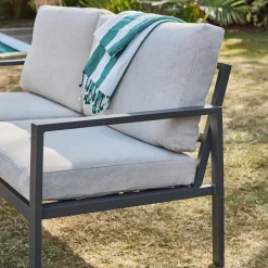 Aluminium-Gartenmöbelset für 4 Personen