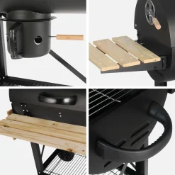 Amerikanischer Smoker Holzkohlegrill