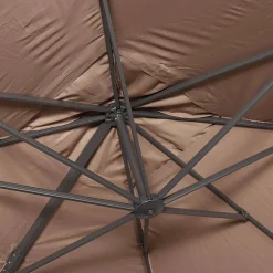 Ampel-Sonnenschirm rechteckig 3x4m + befüllbare Platten 50x50cm