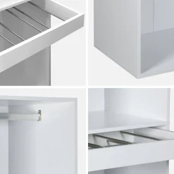Ankleidemodul mit Garderobe und Hosenhalter