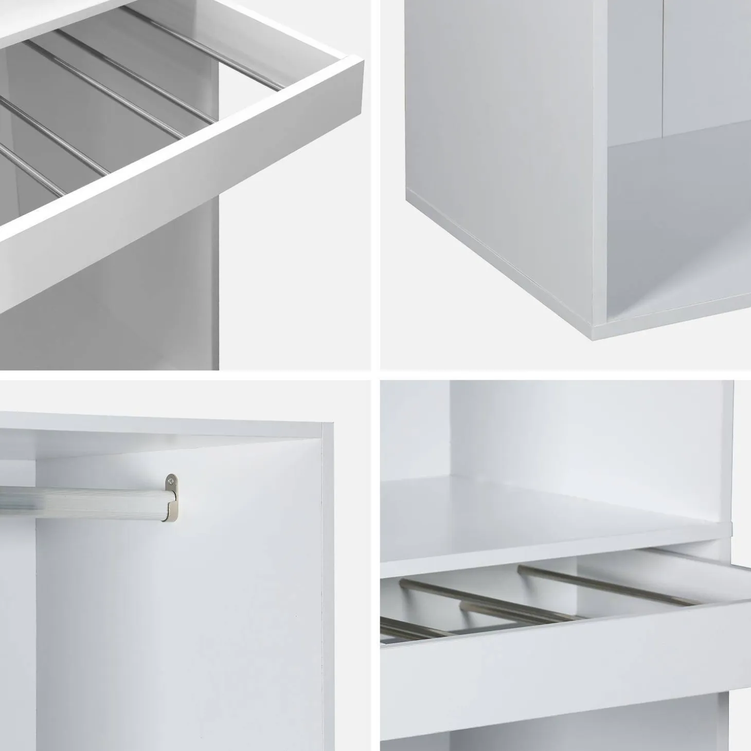 Ankleidemodul mit Garderobe und Hosenhalter
