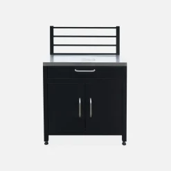 Außenküche 7 Elemente aus Stahl + Gasgrill 4 Brenner