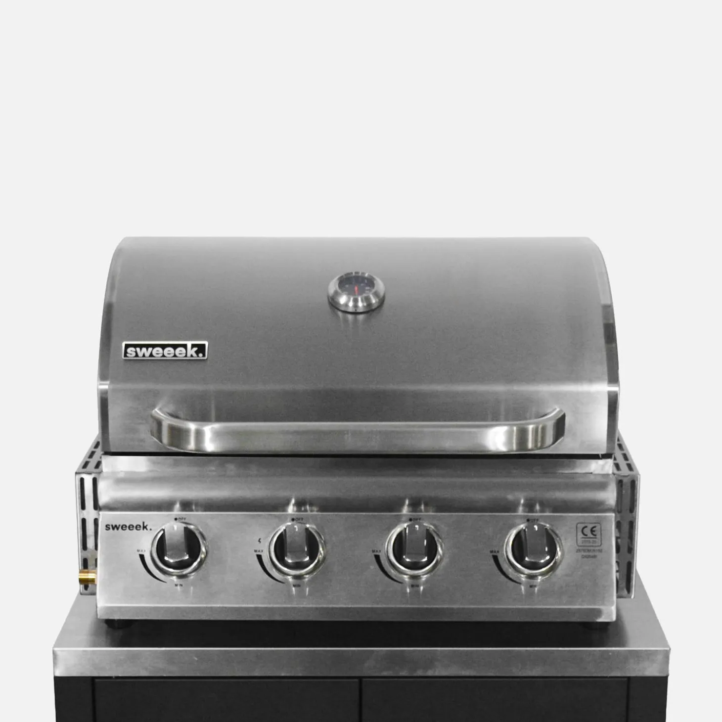Außenküche 5 Elemente aus Stahl + Gasgrill 4 Brennern