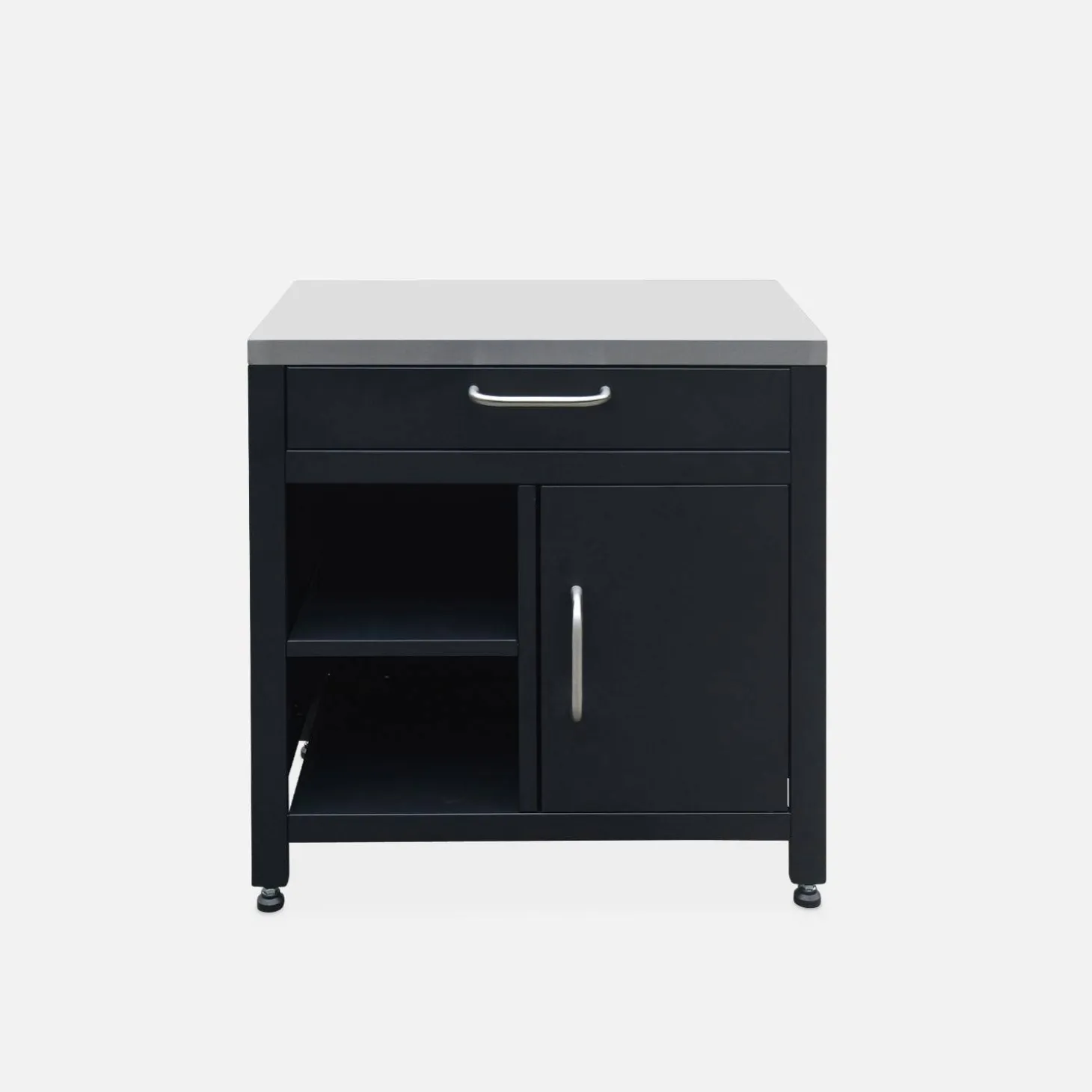 Außenküche 5 Elemente aus Stahl + Gasgrill 4 Brennern