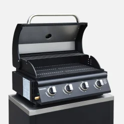 Außenküche 5 Elemente aus Stahl + Gasgrill 4 Brennern