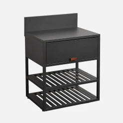 Außenküche Stahl 1 Fach 2 Regale B 80 cm