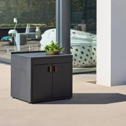 Außenküche Stahl 2 Türen B 75,5 cm