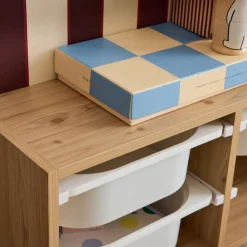 Aufbewahrungsmöbel für Kinder, 6 Kunststoffbehälter