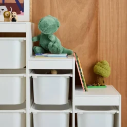 Aufbewahrungsmöbel für Kinder mit 6 Aufbewahrungsbehältern