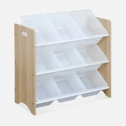Aufbewahrungsregal für Kinder mit 9 Boxen