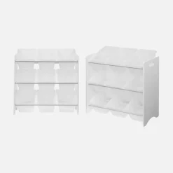Aufbewahrungsregal für Kinder mit 9 Boxen (2er Set)