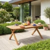 Ausziehbarer Gartentisch aus Akazienholz für 6-8 Personen