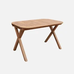 Ausziehbarer Gartentisch aus Akazienholz für 4-6 Personen 120/180cm