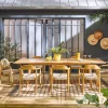 Ausziehbarer Gartentisch aus Akazienholz mit 8 Sitzplätze
