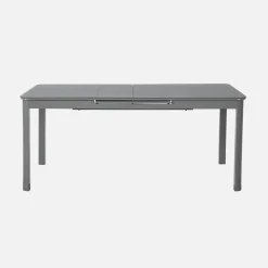 Ausziehbarer Gartentisch aus Aluminium 180/240,5cm für 8 Personen