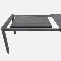 Ausziehbarer Gartentisch aus Aluminium für 8-10 Personen