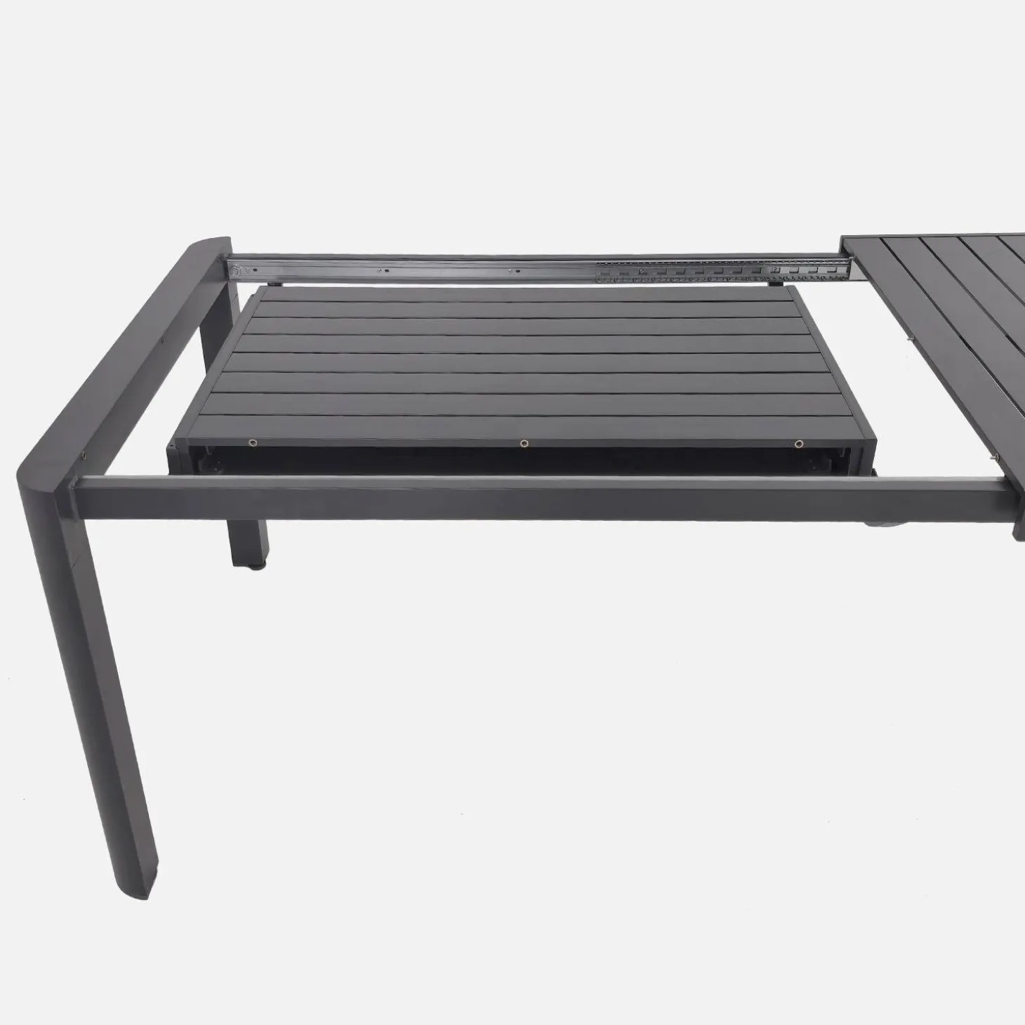 Ausziehbarer Gartentisch aus Aluminium für 8-10 Personen