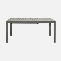 Ausziehbarer Gartentisch aus Aluminium für 8-10 Personen
