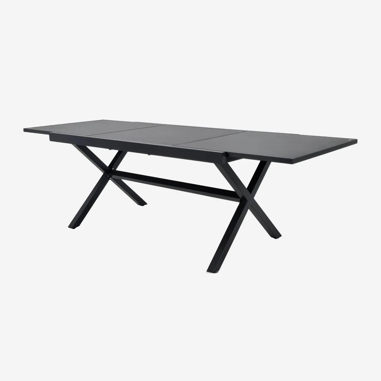 Ausziehbarer Gartentisch aus Aluminium für 8 Personen