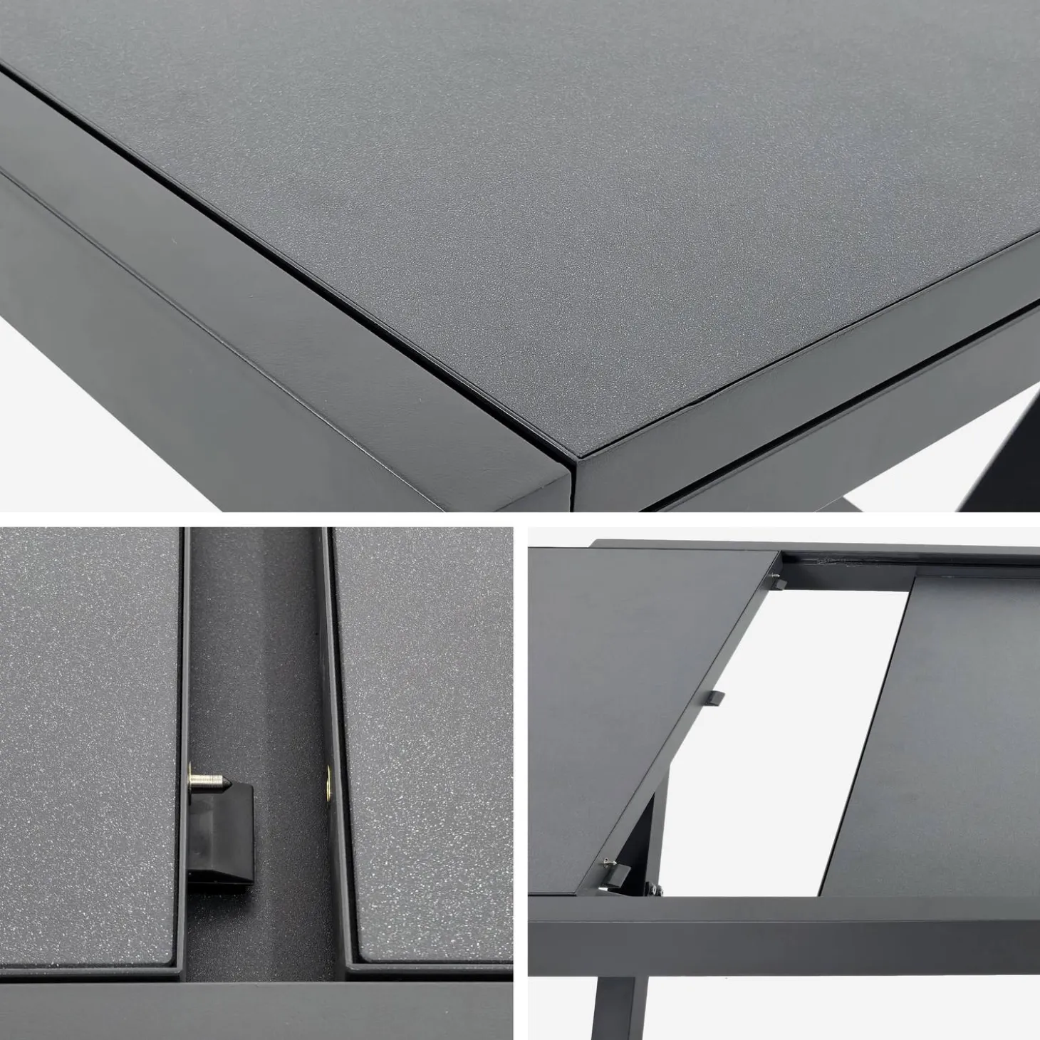 Ausziehbarer Gartentisch aus Aluminium für 8 Personen