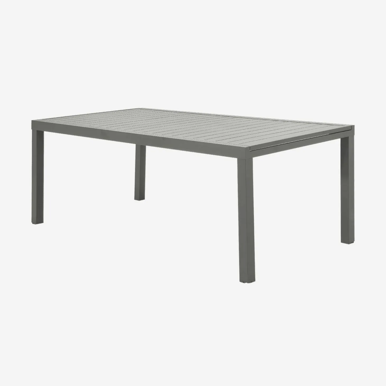Ausziehbarer Gartentisch aus Aluminium für 10-12 Personen